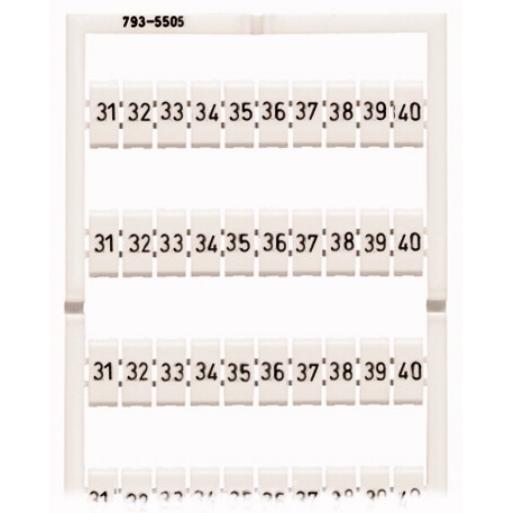 WAGO 793-5505 MARK WMB 5-5.2MM HOR 31-40 10X afbeelding 2