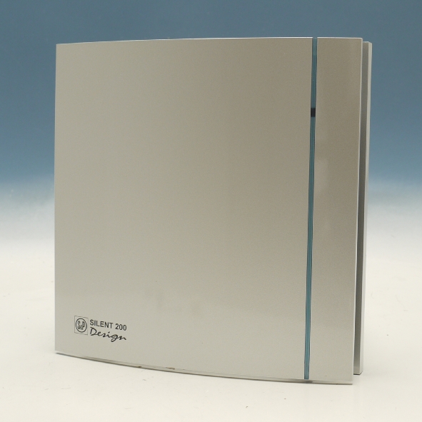 SOLER EN P SILENT 200 CHZ SILV TOILET/BADK VENT180