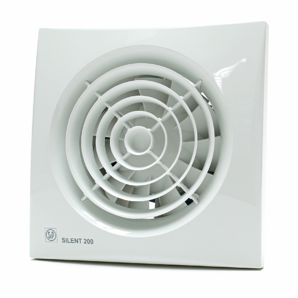 SOLER EN P SILENT 200 CRIZ TOILET/BADK VENT180M3+R afbeelding 2