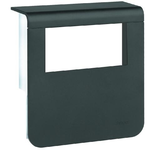 Outlet afdekkap SL 80mm RAL9011 zwart