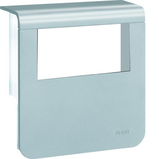 Outlet afdekkap SL 80mm RAL9006 alulook afbeelding 2