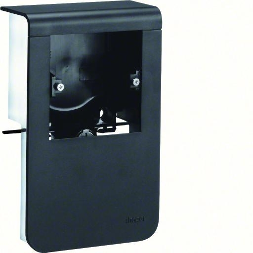 Universeel aansluitpunt 115mm zwart afbeelding 2