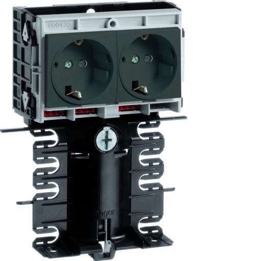Outlet 2xWCD+RA SL 115mm RAL9011 zwart afbeelding 2