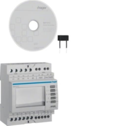 Hager Multimeter Modbus+pulsuitgang digitaal DIN-rail SM101C afbeelding 2