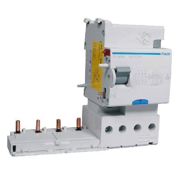 Hager Aardlekelement 4-P 63A 100mA klasse A BE463N afbeelding 2