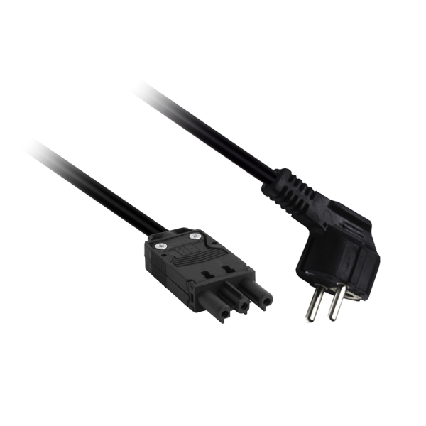 Netsnoer GST-female 3x1,5mm² 2m zwart afbeelding 2
