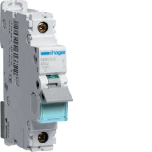 Hager Installatieautomaat 1-P D2A 10kA NDN102 afbeelding 2