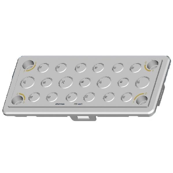 Hager Flensplaat metrisch plastic IP44/54 klasse I FZ466NT afbeelding 2