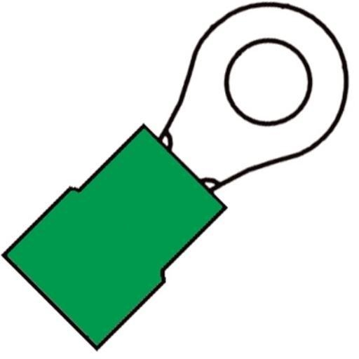 Geïsoleerde micro Ringkabelschoen M2 voor draad 0,1-0,5 mm 100 stuks klemko 100730