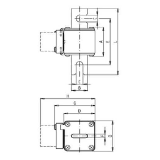 Siba Urb Sqb315A Ar690 Mespatroon Din1 315A Ar690/ afbeelding 2