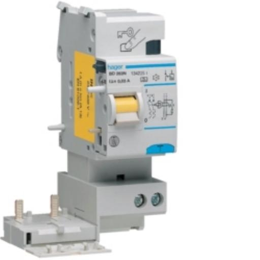 Hager Aardlekelement 2-P 63A 30mA klasse A BD263N afbeelding 2