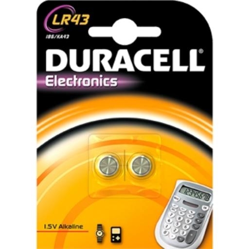 DURACELL LR 43 KNOOPCEL IEC KA43 186 1=1ST afbeelding 2