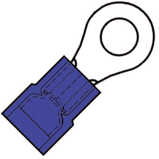 Nylon Geïsoleerde Super Ringkabelschoen M3 voor 1,5-2,5 mm2