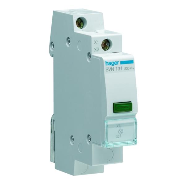 Hager Signaallamp LED 1 x groen 12/48VACDC SVN131 afbeelding 2