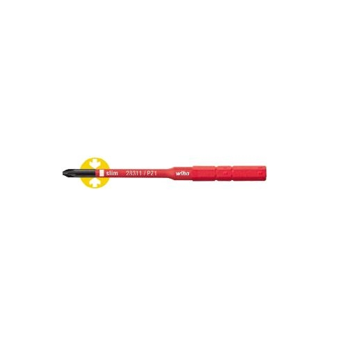 Electric slimBit, Pozidriv 2831-12 PZ1 x 90 SoftFinish Wiha afbeelding 2