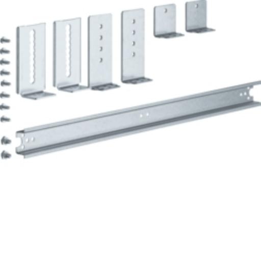 Hager DIN-rail met verdiepbeugels 500mm UZ02B3 afbeelding 2
