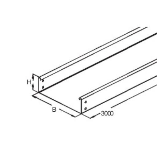 Kabelgoot dicht 60 300mm 3m kopp RLU60.300 afbeelding 2
