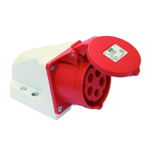 PCE 113-4V CEE OPBOUW WANDCONTACTDOOS 16A afbeelding 2