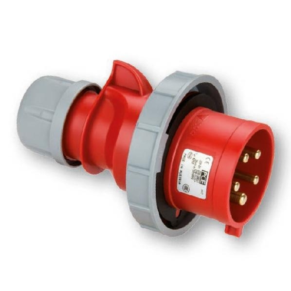 PCE 0142-10V CEE STEKKER 16A 4P 10H IP67 TW afbeelding 2