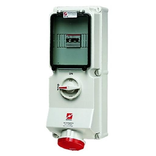 MENNEKES CEE 7222 WCD 63A5P 6H400V IP44 DUO V.V. afbeelding 2