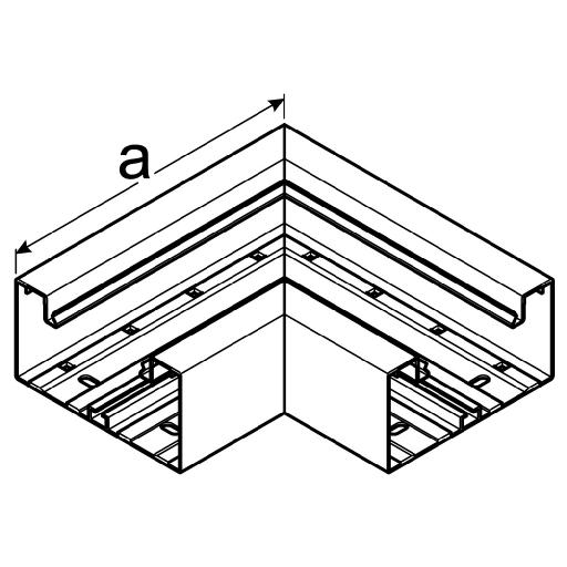 Vlakke hoek BRA65 68x100 elox afbeelding 2