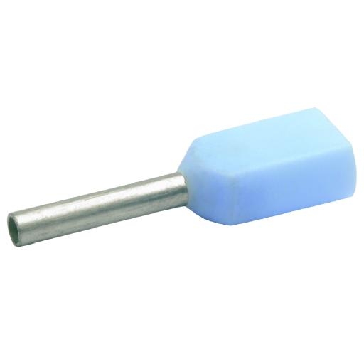 KLAUKE 867/8 ADEREINDH 0.25MM2 BL TWIN L=8 afbeelding 2
