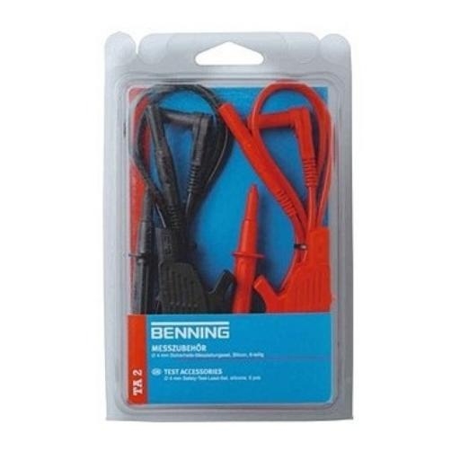 BENNING TA 2 Meetsnoerenset 4mm CAT III, 1000V, 6-delig afbeelding 2