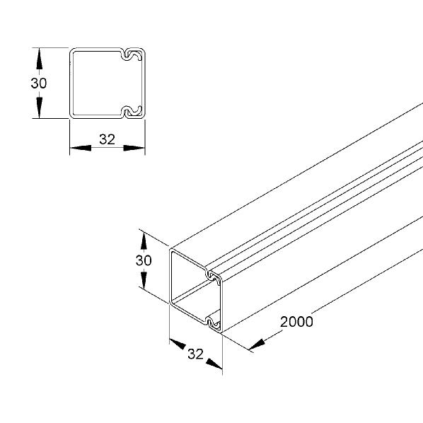 KLEINHUIS HKL3030.3 HKL3030.3 KABELKAN. +D. L=2 afbeelding 2