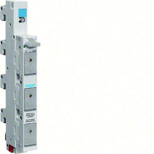 Hager Verticale patroonlastscheider, D0*, 3-polig+N LED L066M afbeelding 2