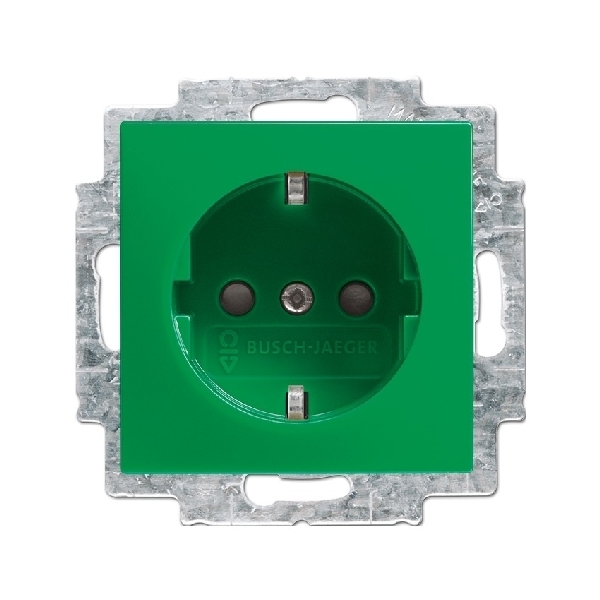 Wandcontactdoos met RA (type F) kv cpl groen inb 20 EUCB-13-914 afbeelding 2