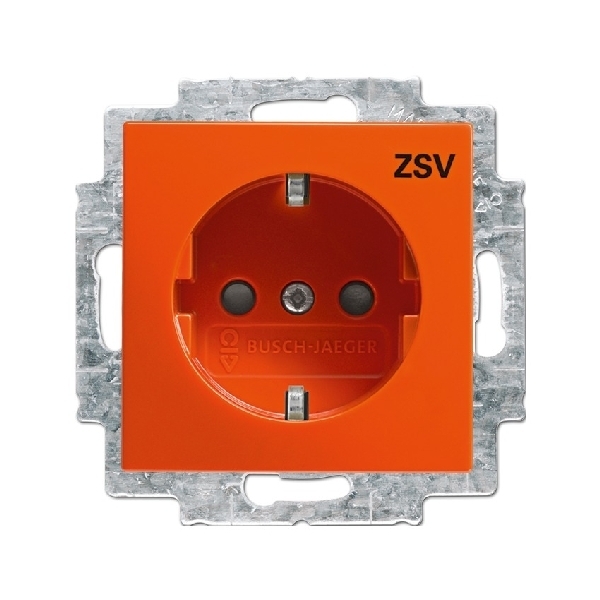 Wandcontactdoos met RA (type F) kv cpl oranje ZSV inb 20 EUCB-14-914-10 afbeelding 2
