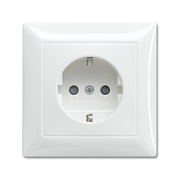 Busch-jaeger Stopcontact ra inbouw 1-voudig kv Centraalplaat SI-B 20 eujb 914 (2CKA002013A5394) afbeelding 2