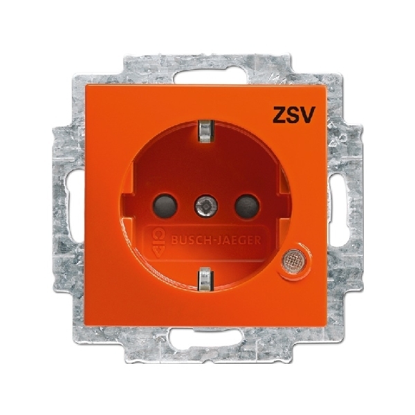 Busch-jaeger Stopcontact ra inbouw 1-voudig kv Centraalplaat SI-B 20 eucbl 14 914 (2CKA002013A5397) afbeelding 2