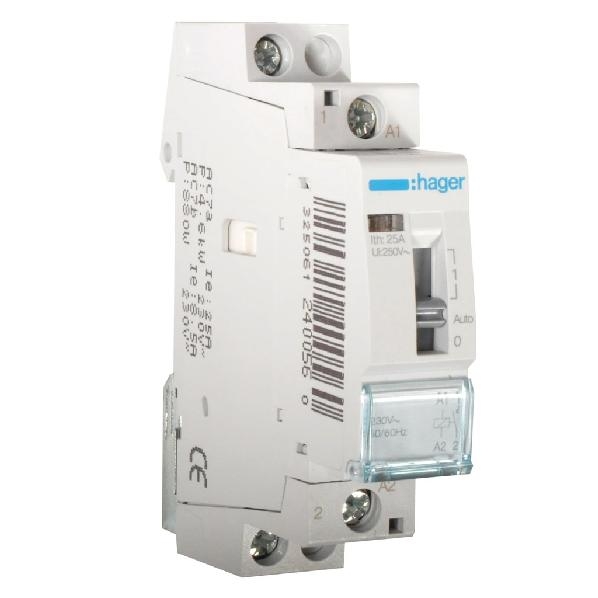 Hager Magneetschakelaar 25A 1M 24VAC geruisarm ESD125S afbeelding 2