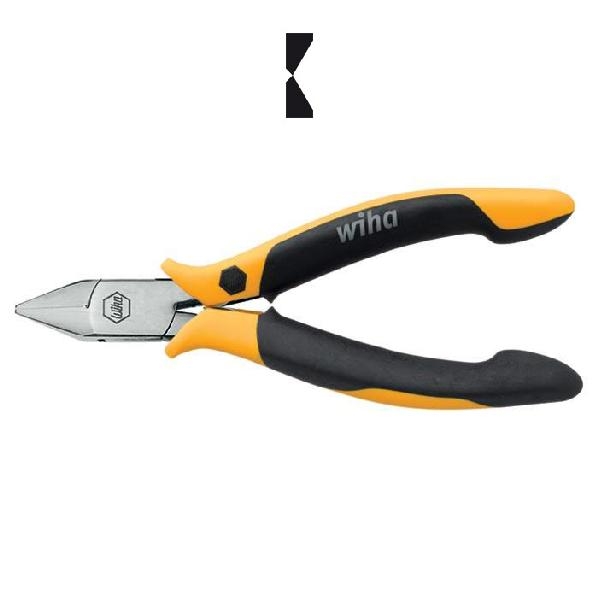 WIHA Zijkniptang Professional ESD Z41304. Brede, spitse kop zonder facet 115mm afbeelding 2