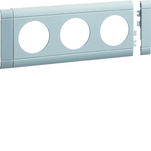 Afdekraam 3-v 80x212mm RAL9006 alulook afbeelding 2