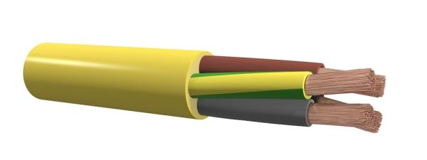 DYNAMIC PUR 3X1.5 KNIP POLYURETHAAN HV 3X1.5GEEL K afbeelding 2