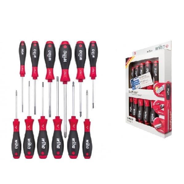 WIHA Schroevendraaierset SoftFinish ronde schacht 302 SL/PH/PZ/Torx, 12-delig afbeelding 2