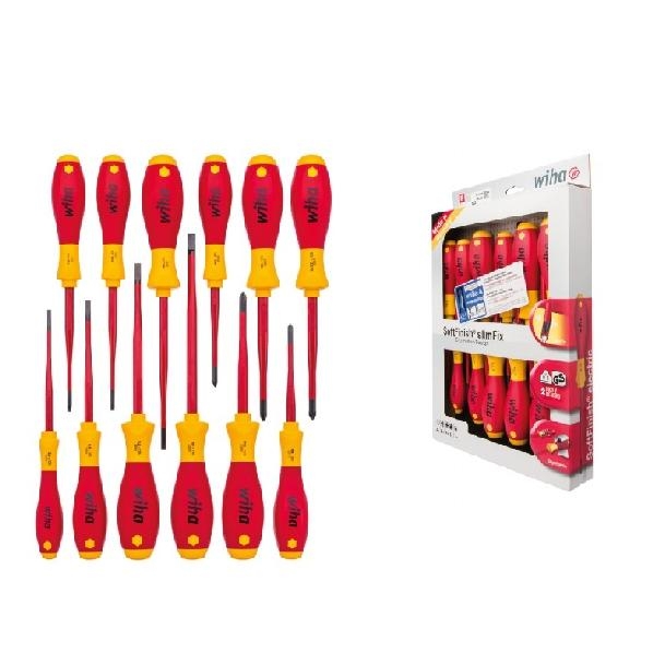 WIHA Schroevendraaierset SoftFinish Electric slimFix 1000V 3201, 12-delig