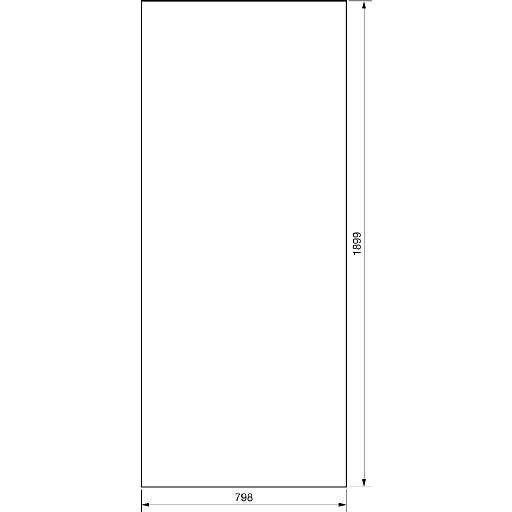 Hager Deur links verdeler B800xH1900mm RAL7035 grijs FZ215D afbeelding 2