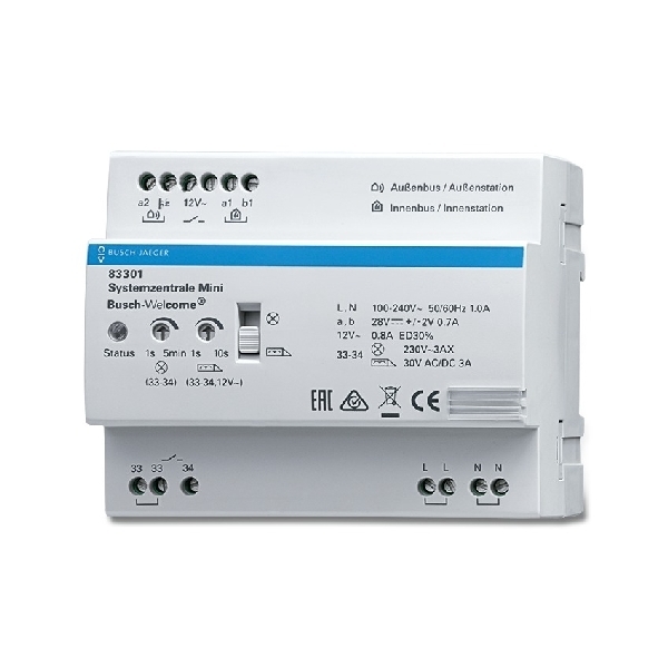 Systeemcentrale mini DIN-rail 83301 afbeelding 2