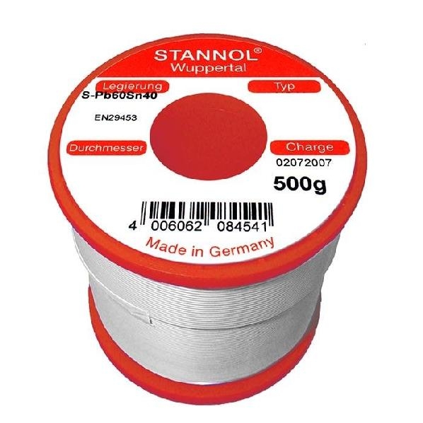 Stannol Soldeertin HS10 S-Sn60Pb40 Ø 0.7mm 500g 519244