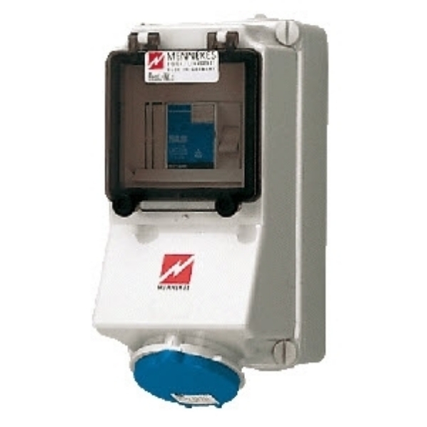 MENNEKES CEE 7125 WCD 16A3P 6H230V IP44 MET AARD afbeelding 2