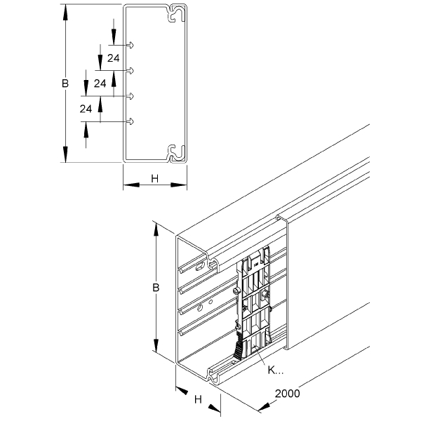 KLEINHUIS HKL6060.3 KABELKAN. HKL6060.3 KABELKAN. afbeelding 2
