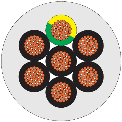 DYNAMIC HSLH-JZ CCA 12G2.5 STUURSTROOML HALVR CCA afbeelding 1