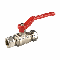 Bpe kogelkraan vernikkeld knel 22mm met hendel