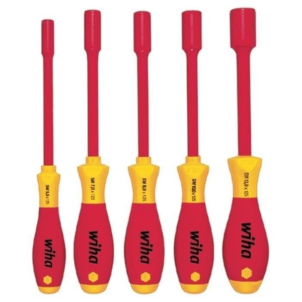 Wiha schroevendraaier SoftFinish electric zeskantdopsleutelset, 5-delig 29466 afbeelding 2