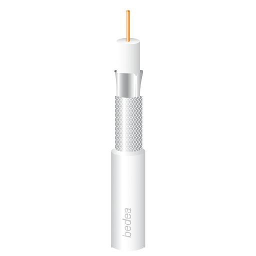BEDEA TELASS 100 WIT ECA COAXKABEL 75 OHM WT H500 afbeelding 2