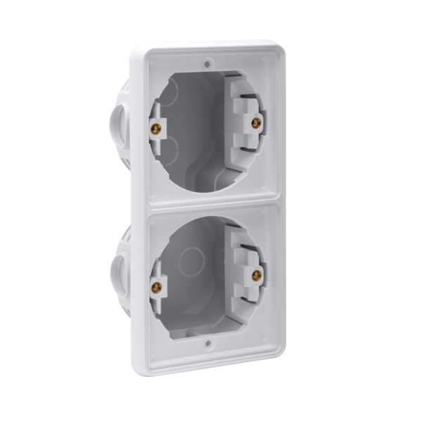 Niko Hydro Inbouwkader 2-voudig verticaal IP55 grijs 700-74000 afbeelding 2