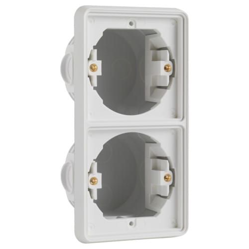 Niko Hydro Inbouwkader 2-voudig verticaal IP55 wit 701-74000 afbeelding 2